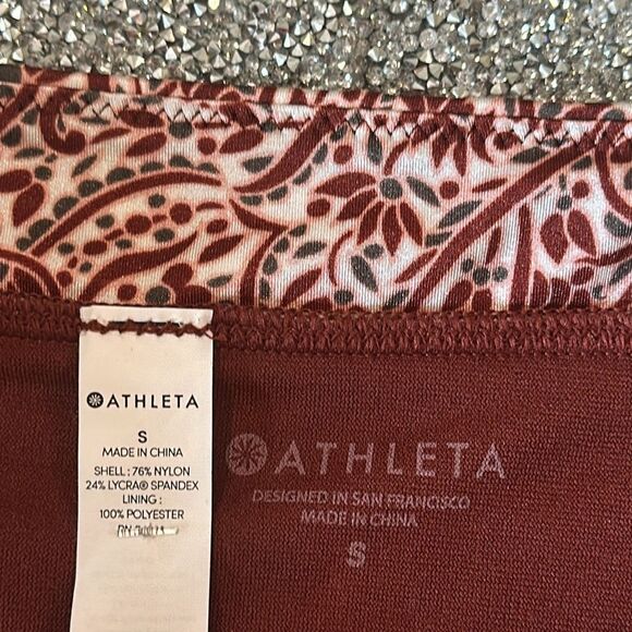 ATHLETA Batik Swim Bikini Bottom Small NEW Cinnamon - Picture 7 of 8